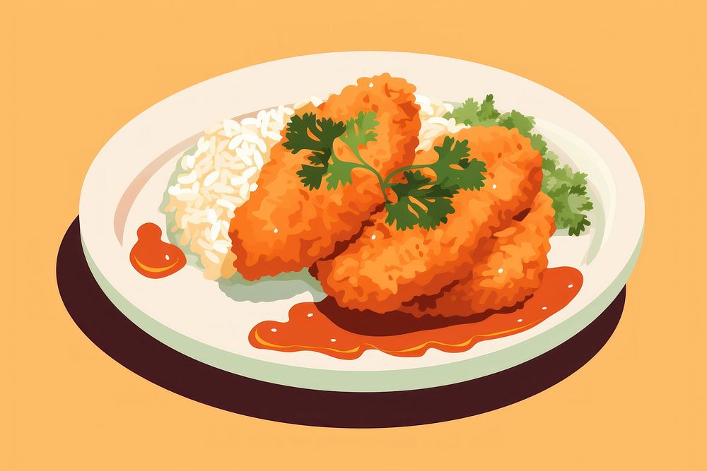 Dish curry plate food. AI generated Image by rawpixel.