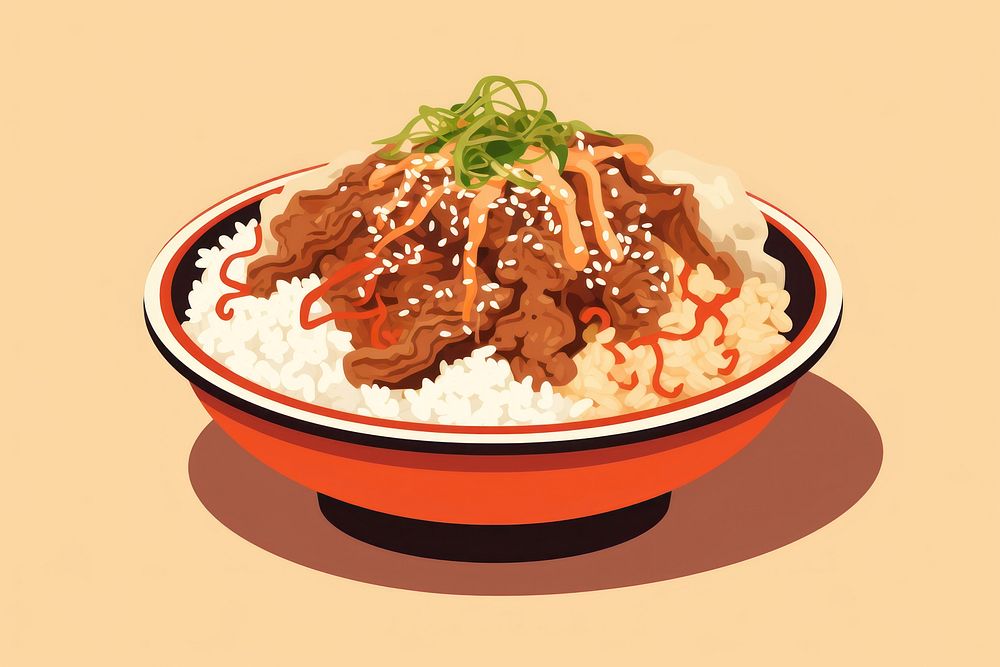 Meal food dish rice. AI generated Image by rawpixel.