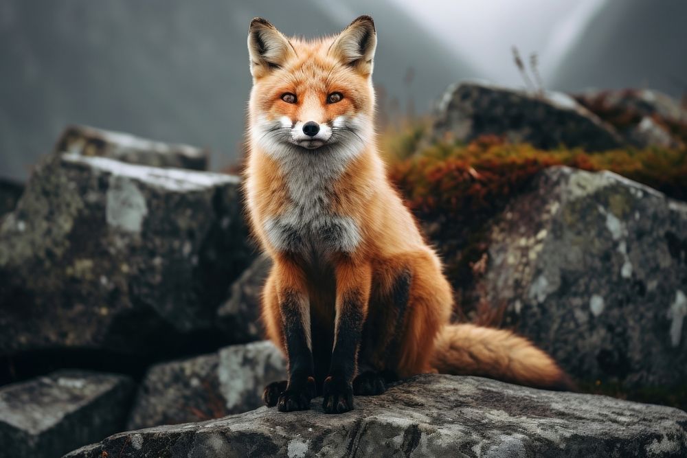 Fox wildlife animal mammal. 