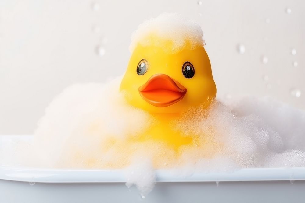 Baby shampoo bathtub yellow nature. AI generated Image by rawpixel.