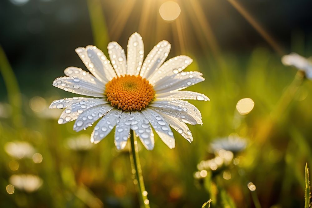 Nature daisy sunlight outdoors. AI generated Image by rawpixel.