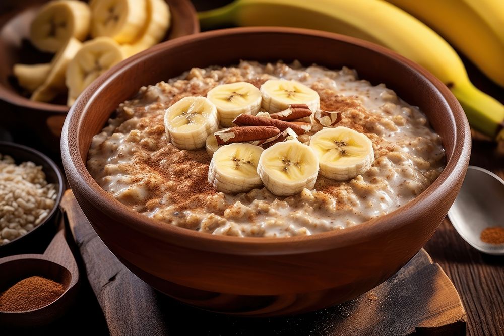 Breakfast banana food meal. AI generated Image by rawpixel.