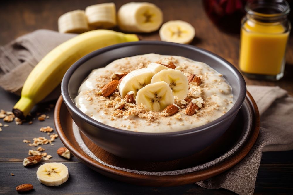 Banana breakfast food meal. AI generated Image by rawpixel.