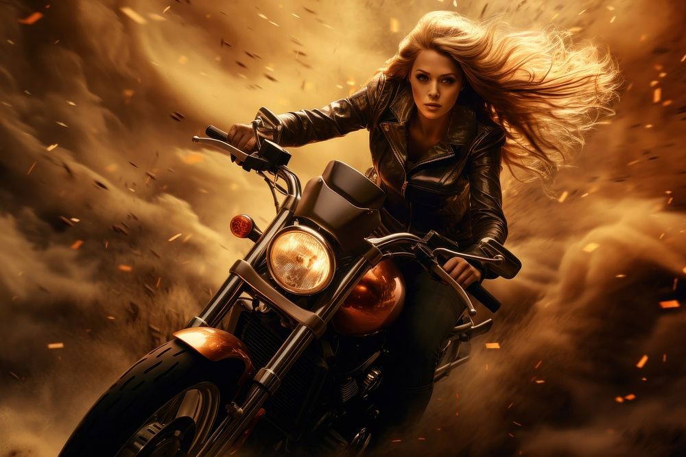 Riding speedy motorcycle photography portrait vehicle. AI generated Image by rawpixel.