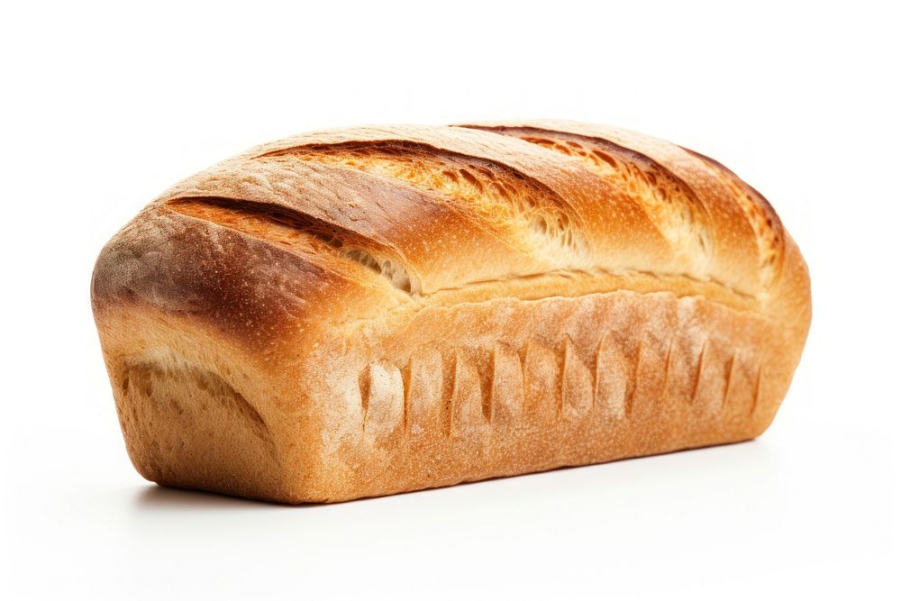 Bread bread food white background. 