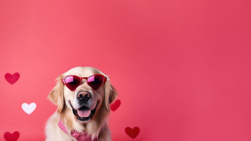Dog sunglasses retriever portrait. AI generated Image by rawpixel.