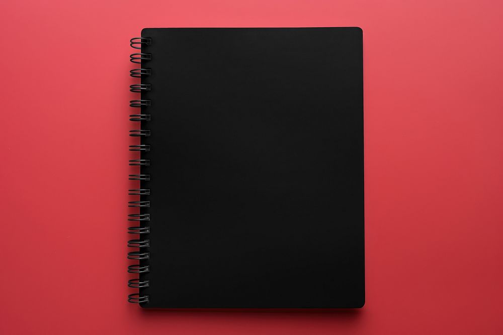 Bullet journal notebook, realistic publication design