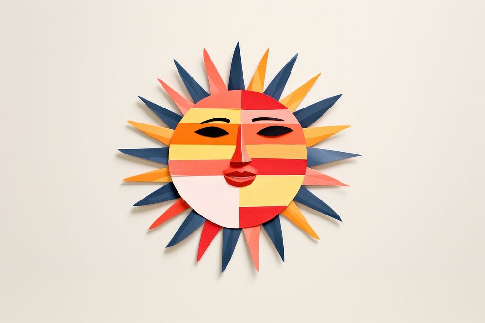 Sun art craft logo. 