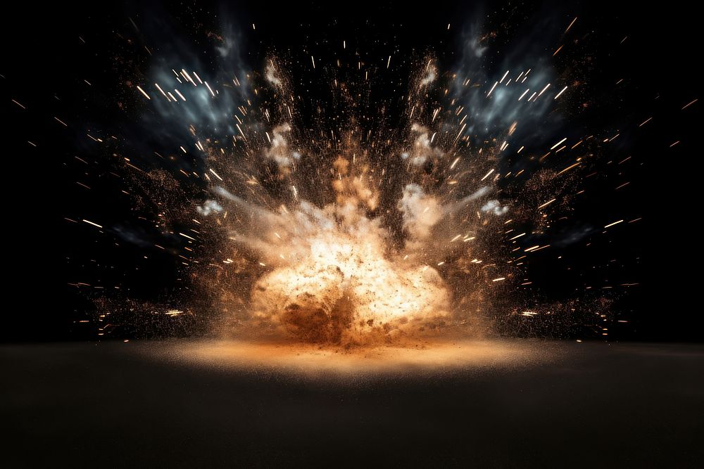 Explosion fireworks sparks destruction. AI generated Image by rawpixel.