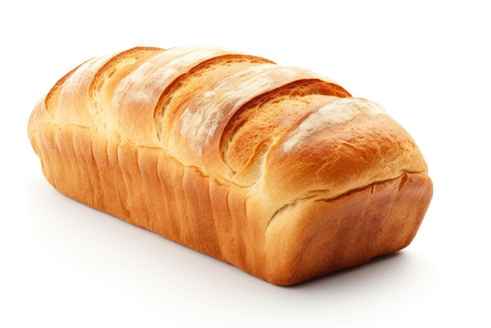 Bread bread food white background. AI generated Image by rawpixel.
