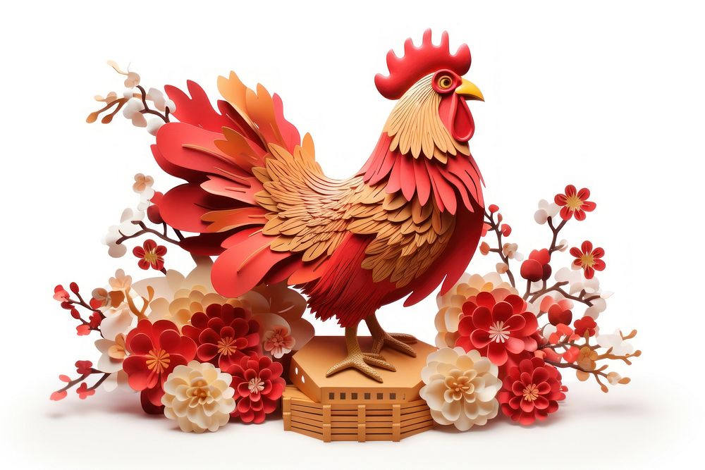 Chinese New Year chicken poultry animal.