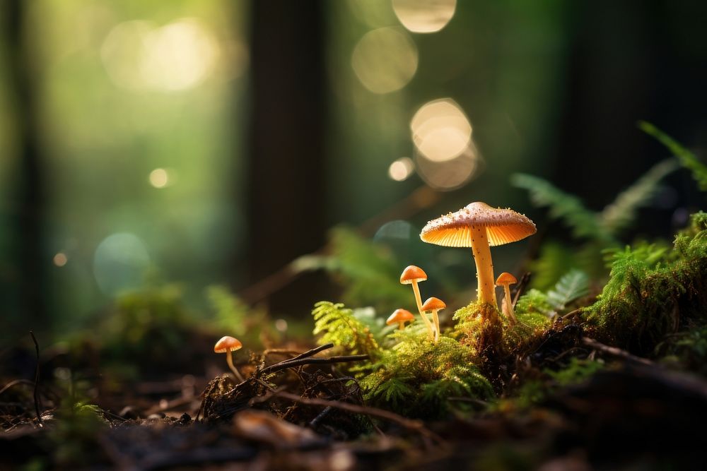 Mushroom nature fungus plant. AI generated Image by rawpixel.