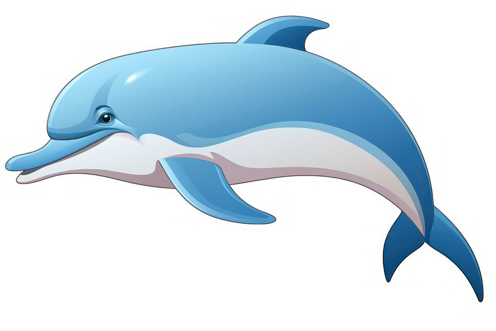 Dolphin dolphin cartoon animal. AI generated Image by rawpixel.