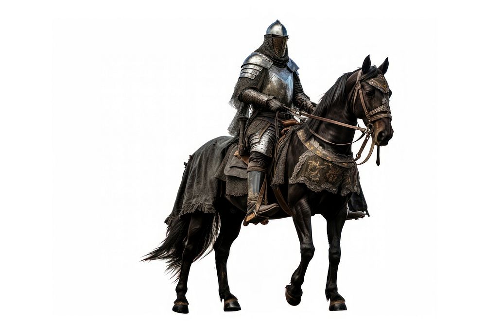 Knight horse animal mammal. AI generated Image by rawpixel.