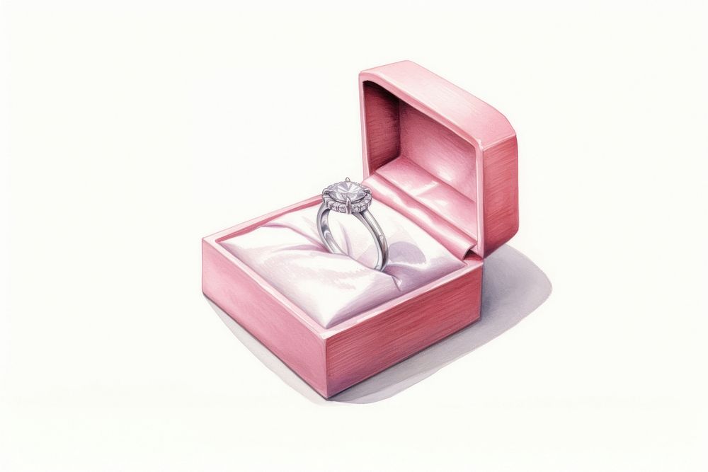 Ring wedding box jewelry silver celebration. AI generated Image by rawpixel.