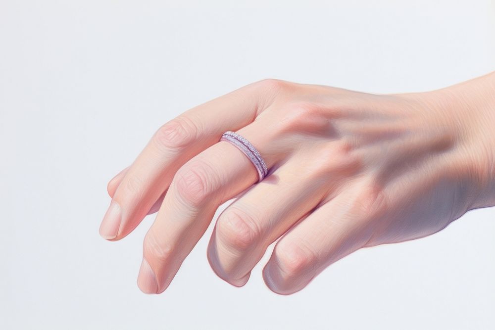 Hand holding ring jewelry finger skin. AI generated Image by rawpixel.
