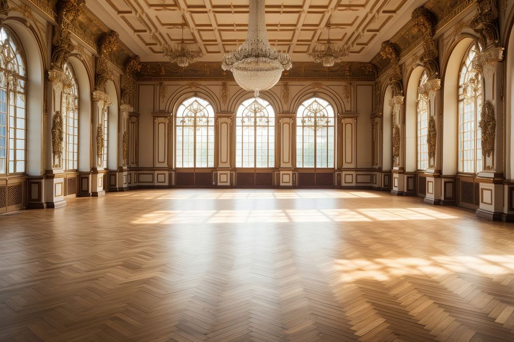 Castle ballroom floor flooring wood. 