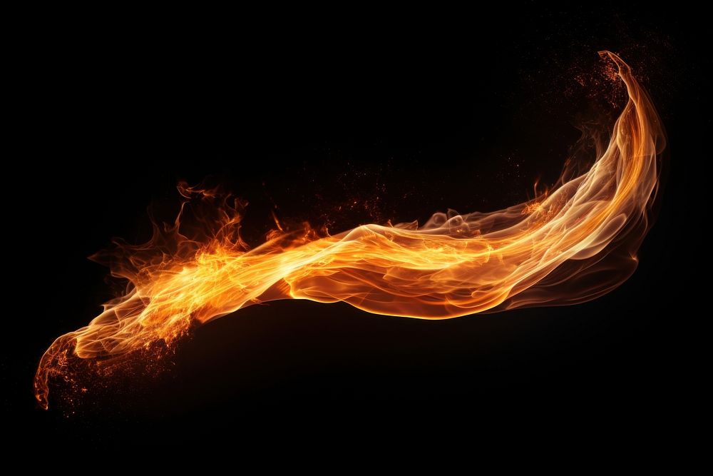 Fire black background illuminated exploding. AI generated Image by rawpixel.