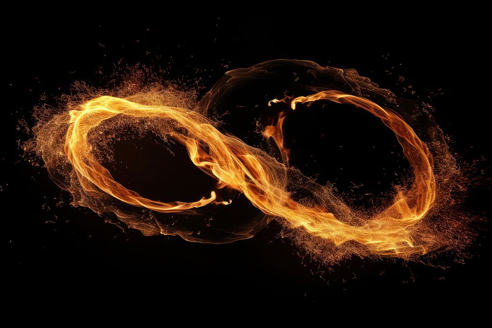 Fire moving light black background illuminated. AI generated Image by rawpixel.