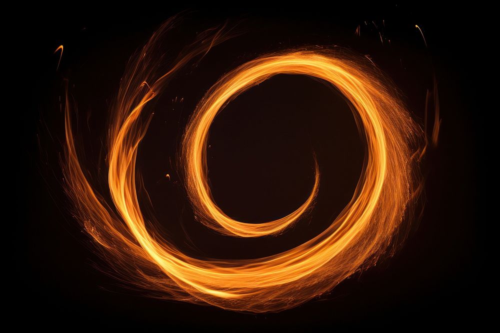 Fire moving pattern light night. AI generated Image by rawpixel.