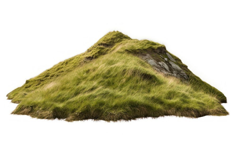 Highland grass hill landscape grassland outdoors. AI generated Image by rawpixel.