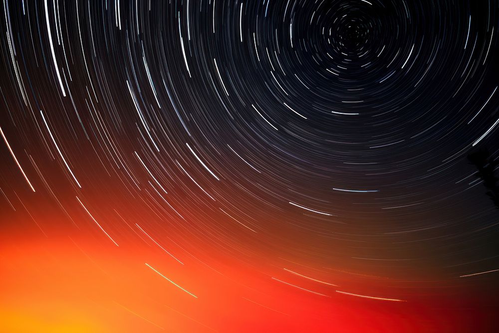 Night sky shoot outdoors nature constellation. AI generated Image by rawpixel.