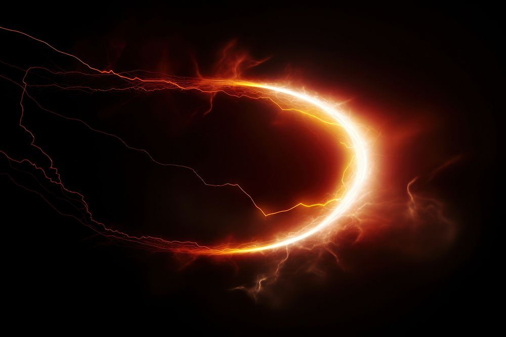 Thunder moving fast astronomy outdoors eclipse. AI generated Image by rawpixel.
