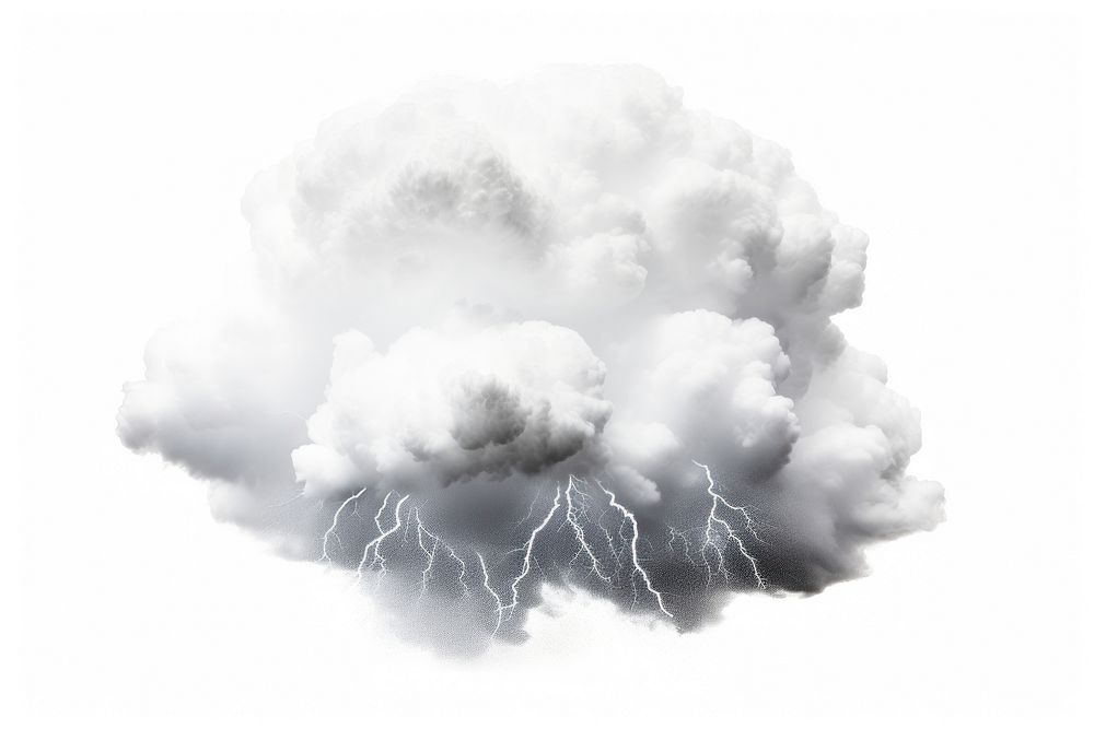 Thunder storm cloud thunderstorm lightning outdoors. AI generated Image by rawpixel.
