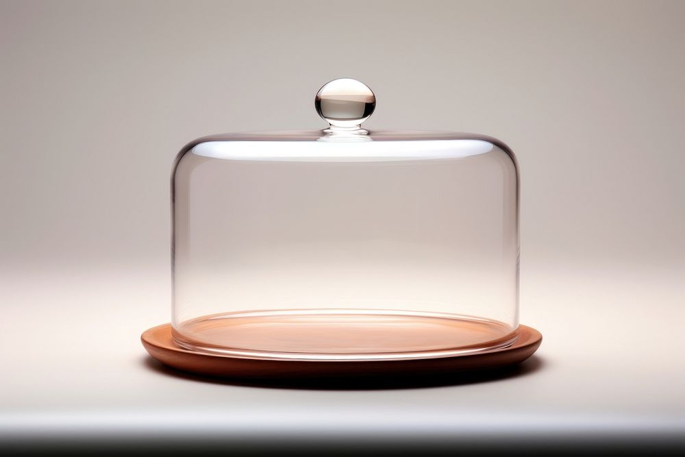 Cake plate glass transparent simplicity. AI generated Image by rawpixel.