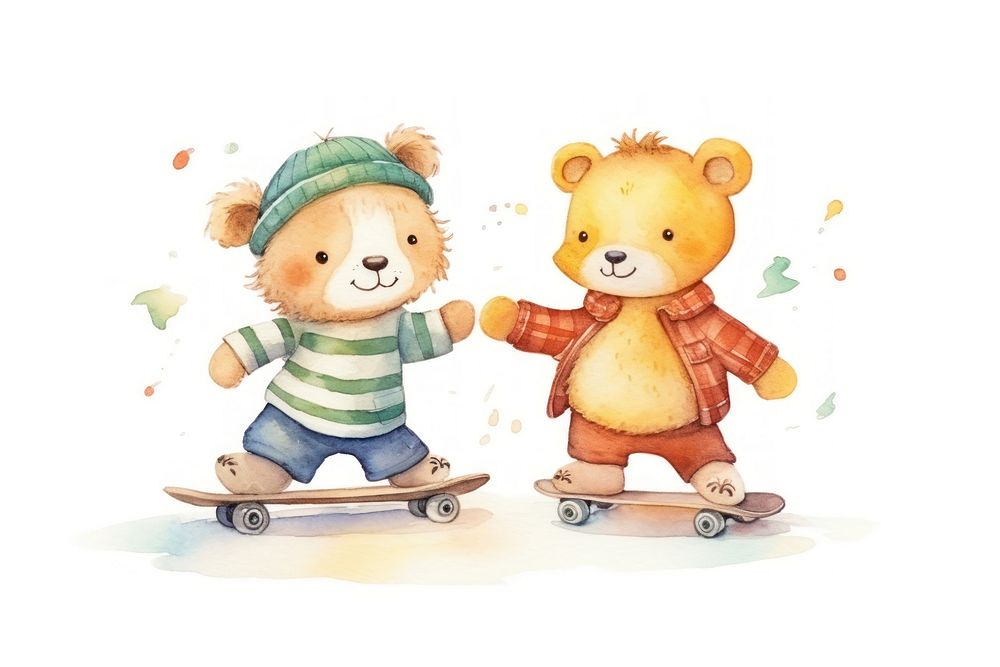 Playing a skateboard smiling cute fun. AI generated Image by rawpixel.