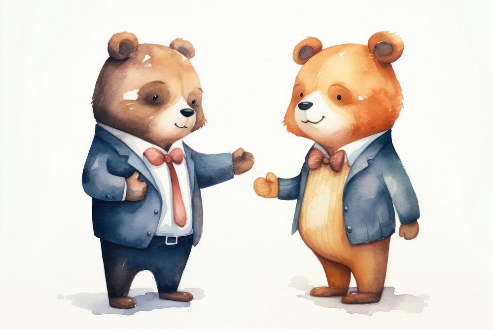 Bear cute animal characters mammal toy representation. AI generated Image by rawpixel.