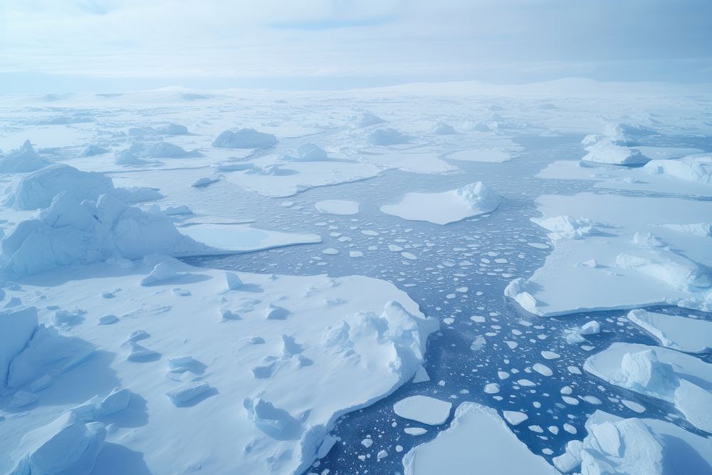 Ice mountain outdoors glacier. AI generated Image by rawpixel.