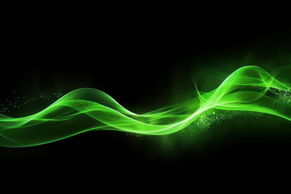 Neon green light streaks backgrounds night line. AI generated Image by rawpixel.