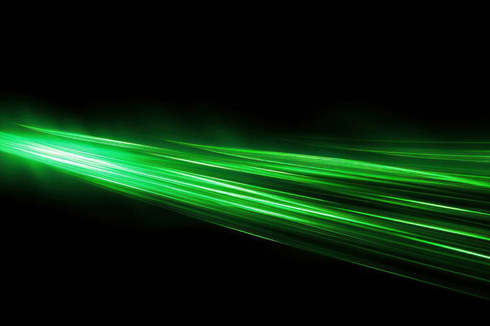 Neon green light streaks backgrounds laser illuminated. AI generated Image by rawpixel.