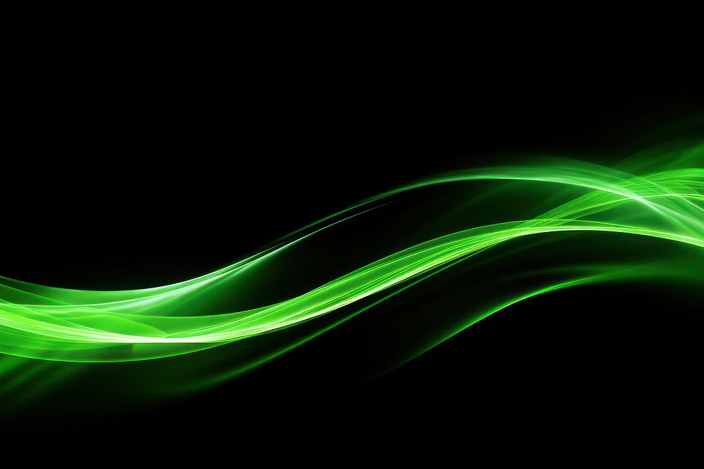 Neon green light streaks backgrounds pattern night. AI generated Image by rawpixel.
