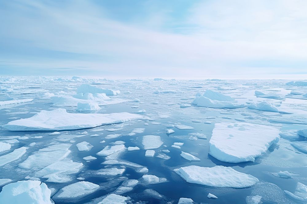 Ice outdoors glacier horizon. AI generated Image by rawpixel.