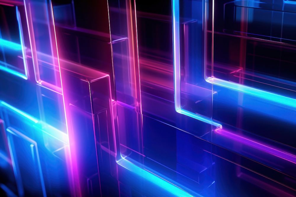 Futuristic Light Leaks light neon backgrounds. AI generated Image by rawpixel.