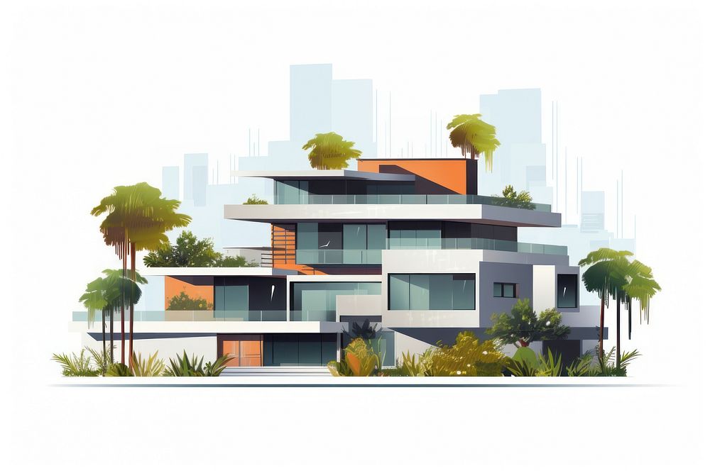 House architecture house building. AI generated Image by rawpixel.