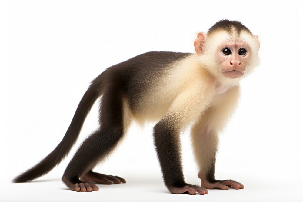 White-faced capuchin wildlife animal monkey. AI generated Image by rawpixel.