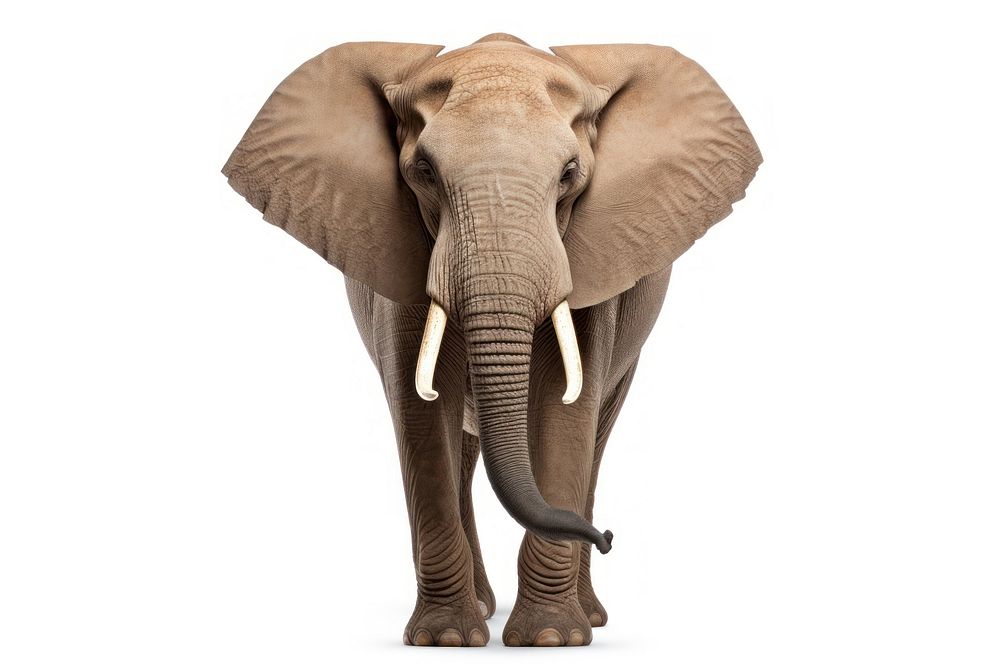 Wild elephant wildlife animal mammal. AI generated Image by rawpixel.