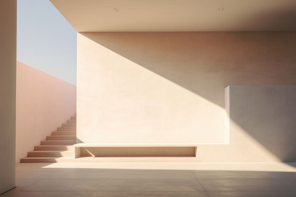 Minimal house architecture staircase building. AI generated Image by rawpixel.