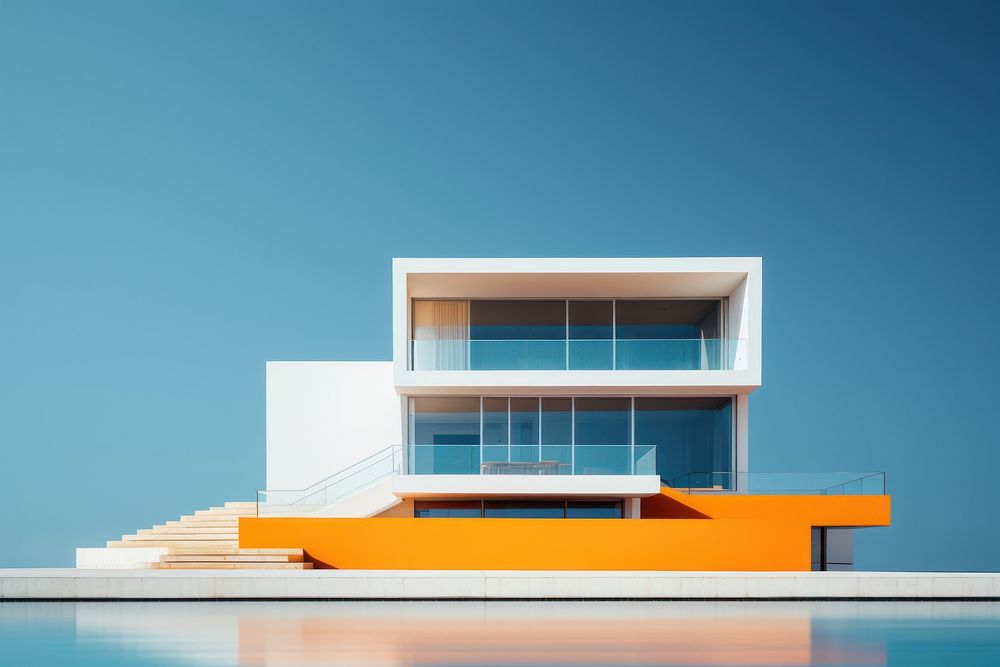 Architecture modern building outdoors. AI generated Image by rawpixel.