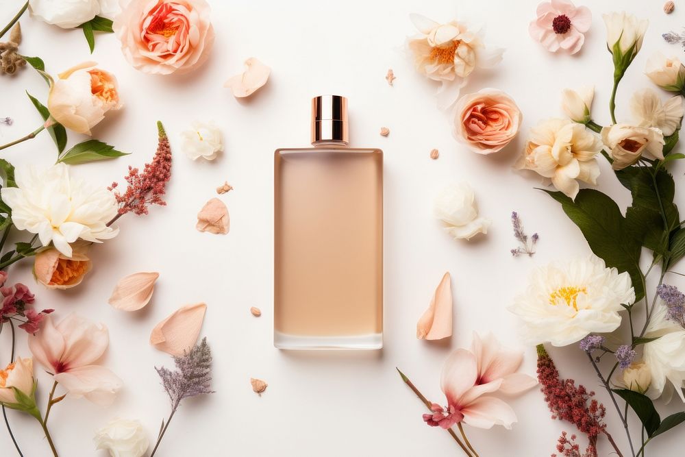 Beauty products cosmetics perfume bottle. AI generated Image by rawpixel.