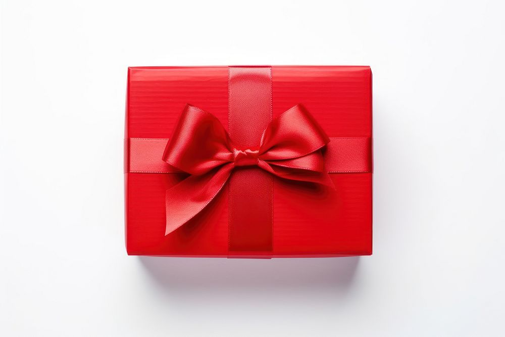 Red gift box celebration anniversary. AI generated Image by rawpixel.