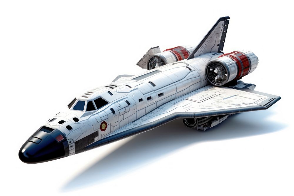Space ship aircraft airplane vehicle. AI generated Image by rawpixel.