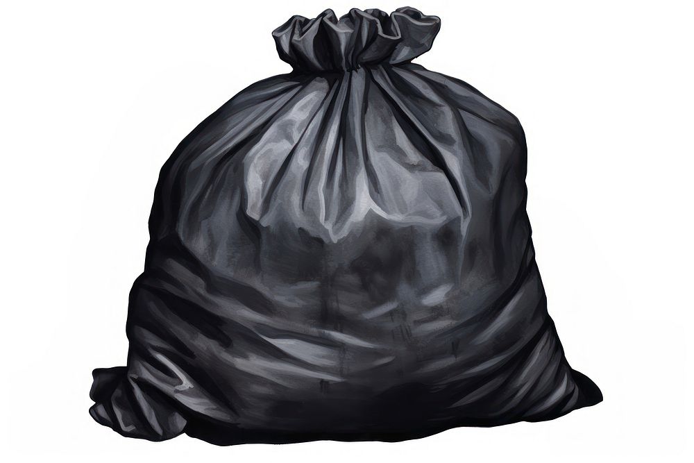 Waste bag plastic black. AI generated Image by rawpixel.