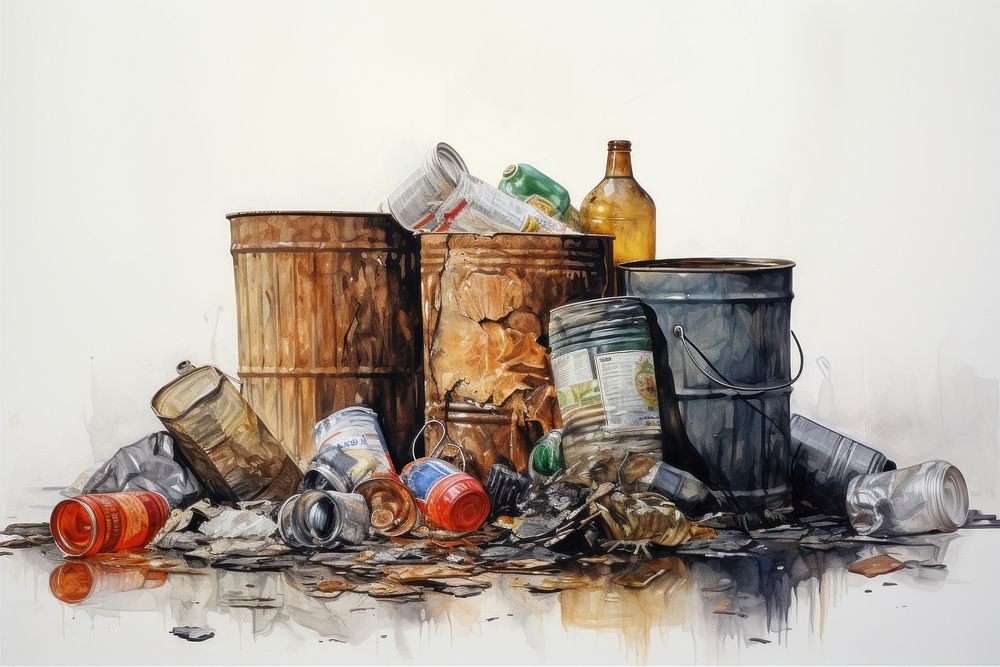 Waste garbage painting accessories. AI generated Image by rawpixel.