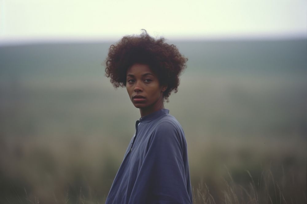 African american woman photography portrait contemplation. AI generated Image by rawpixel.
