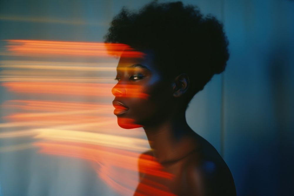 African american woman photography portrait motion. AI generated Image by rawpixel.