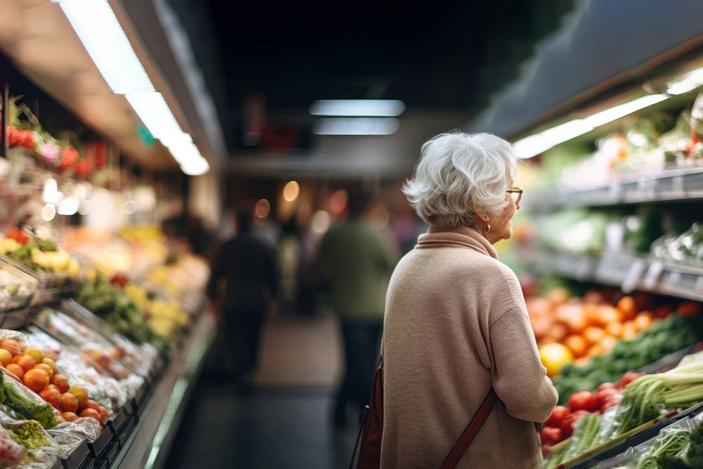 Market supermarket shopping adult. AI generated Image by rawpixel.